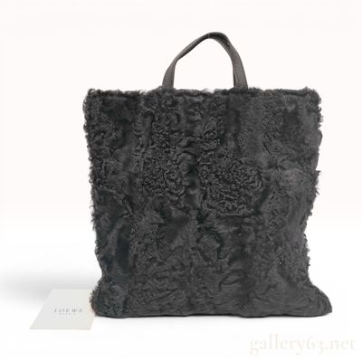 Sale Photo Thumbnail #144: Loewe Madrid Reversible Black Shearling and Leather Tote Bag