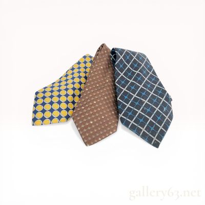 Sale Photo Thumbnail #355: Three Men's Silk Neckties Including Two Celine Examples