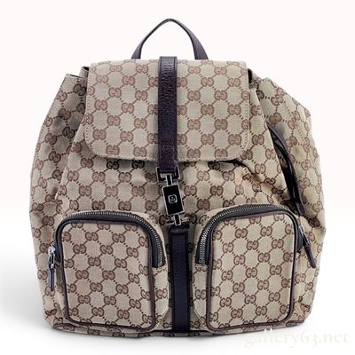 Sale Photo Thumbnail #60: Gucci GG Monogram Canvas Jackie Two-Pocket Backpack