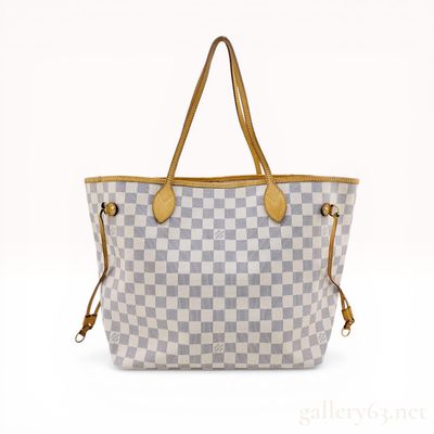 Sale Photo Thumbnail #553: Louis Vuitton Neverfull MM Tote Bag in Damier Azur Canvas
