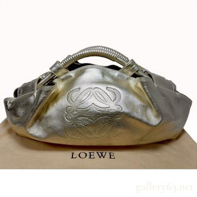 Sale Photo Thumbnail #561: LOEWE Napa Aire Metallic Leather Anagram Handbag
