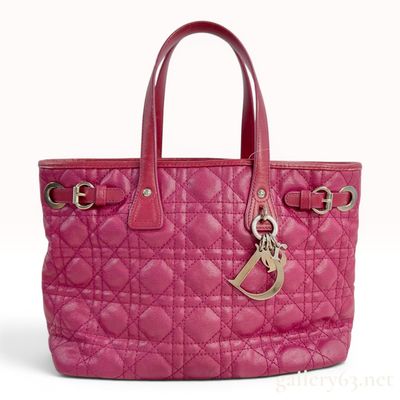 Sale Photo Thumbnail #245: Christian Dior Cannage Panarea Coated Canvas Tote Bag