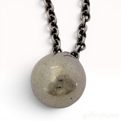 Sale Photo Thumbnail #575: Tiffany & Co. Sterling Silver Ball Pendant Necklace