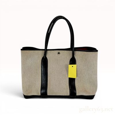 Sale Photo Thumbnail #562: Hermes Garden Party 36 PM Toile and Leather Tote Bag