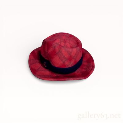 Sale Photo Thumbnail #66: Vivienne Westwood Red Plaid Wool Fedora Hat