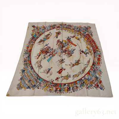 Sale Photo Thumbnail #206: Hermes Cirque Molier Silk Scarf by Philippe Dumas