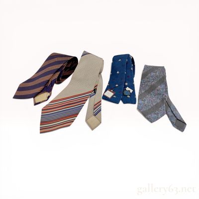 Sale Photo Thumbnail #405: A Lot of Four Christian Dior Monsieur and Cravates Men's Neckties