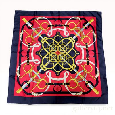 Sale Photo Thumbnail #45: Hermes Eperon d'Or Silk Scarf