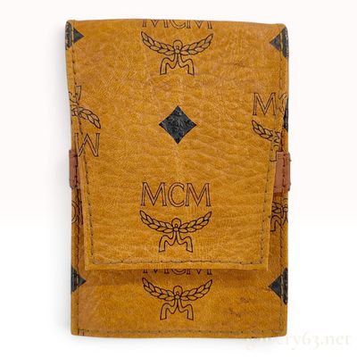 Sale Photo Thumbnail #357: Vintage MCM Cognac Visetos Monogram Leather Belt Pouch