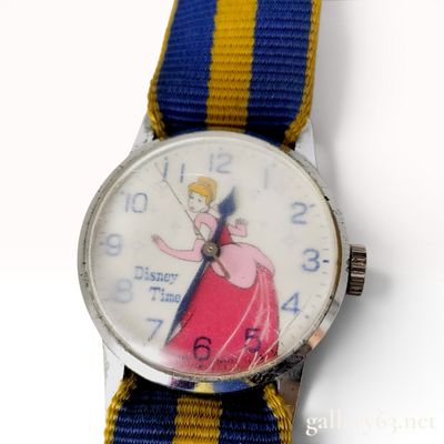 Sale Photo Thumbnail #525: Vintage Disney Time Cinderella Character Wristwatch