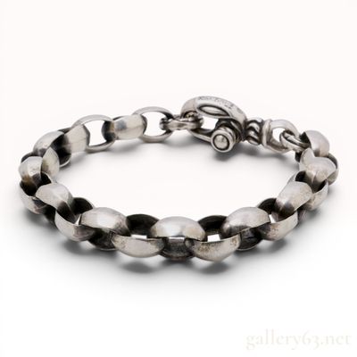 Sale Photo Thumbnail #25: Leonard Kamhout Sterling Silver Link Bracelet