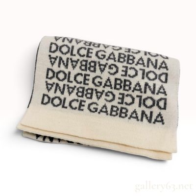 Sale Photo Thumbnail #491: Dolce and Gabbana Reversible Logo Jacquard Scarf