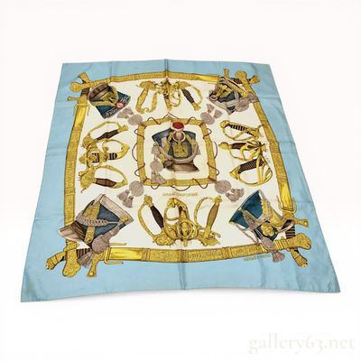 Sale Photo Thumbnail #410: Hermes Grand Uniforme Silk Scarf by Joachim Metz