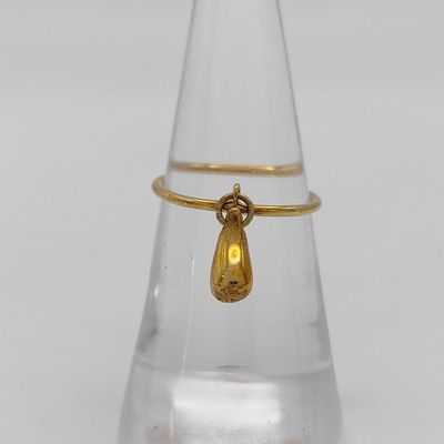 Sale Photo Thumbnail #105: Tiffany and Co. 18K Yellow Gold Teardrop Ring with Box