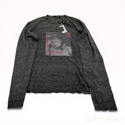 Sale Photo Thumbnail #137: Dolce & Gabbana James Dean Graphic Long-Sleeve Knit Top, Size 48