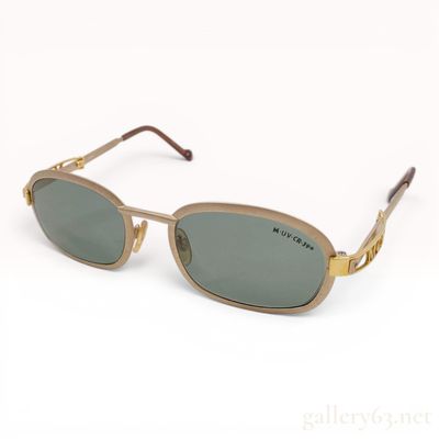 Sale Photo Thumbnail #72: Vintage MCM Gold-Tone Oval Sunglasses Model 712