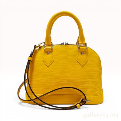 Sale Photo Thumbnail #460: Louis Vuitton Epi Alma BB M40866 Citron 2-Way Handbag