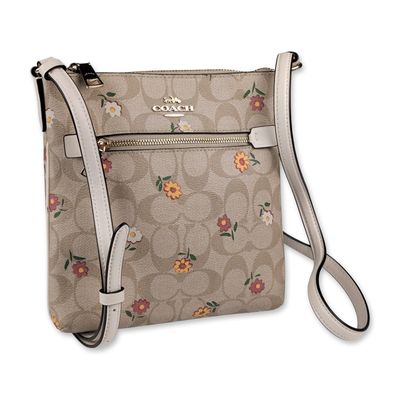 Sale Photo Thumbnail #122: Coach Signature Canvas Nostalgic Ditsy Print Mini Rowan File Bag