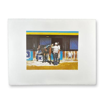Sale Photo Thumbnail #76: Richard McLean (American 1934-2014) Lithograph Lucky Penny