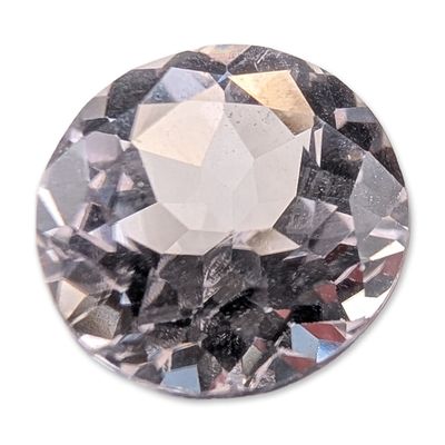 Sale Photo Thumbnail #370: Round Brilliant Cut Near-Colorless Loose Quartz Gemstone