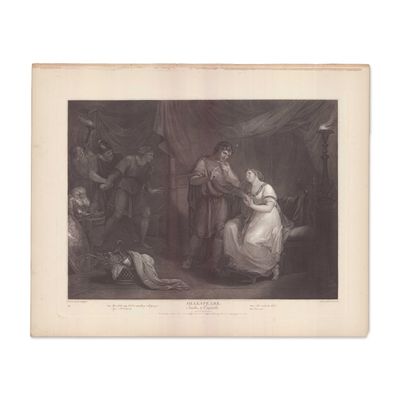 Sale Photo Thumbnail #99: Angelica Kauffman Engraving Troilus & Cressida Boydell Gallery 1795