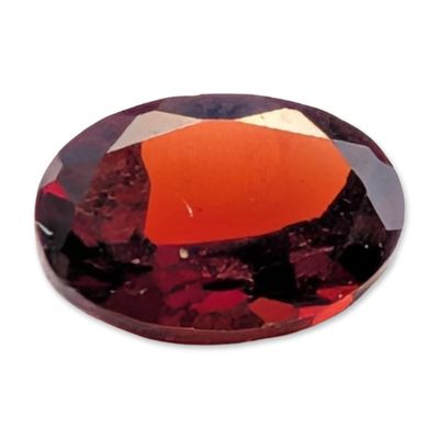 Sale Photo Thumbnail #364: Oval Faceted Natural Red Garnet Gemstone