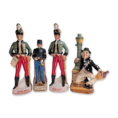 Sale Photo Thumbnail #101: 4pc Group of Figural Ceramic Liquor Decanters