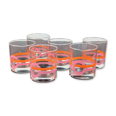 Sale Photo Thumbnail #403: 6pc Pierre Cardin Mid-Century Glass Highball Set