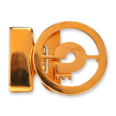 Sale Photo Thumbnail #325: Comtesse of West Germany Gold Tone Belt Clip Buckle