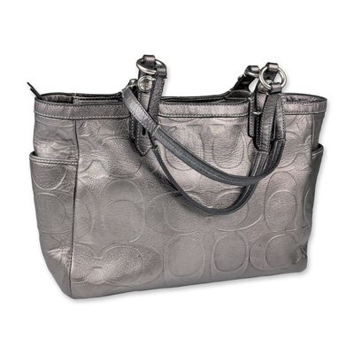 Sale Photo Thumbnail #121: Coach Metallic Signature Leather Purse