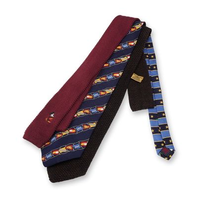 Sale Photo Thumbnail #266: 3pc Designer Necktie Set, Donna Karan, Mickey and Co, Tommy Hilfiger