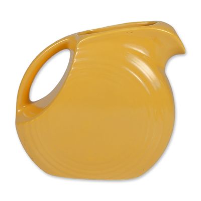 Sale Photo Thumbnail #137: Fiesta Yellow Ceramic Disk Pitcher