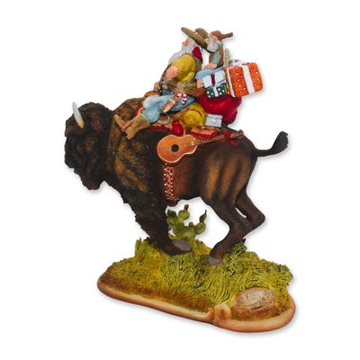 Sale Photo Thumbnail #62: Maruri USA LE Santa's World Travels "Wild Ride" Sculpture, 1996