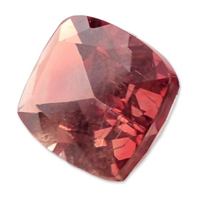 Sale Photo Thumbnail #192: Reddish-Pink Cushion Cut Faceted Stone