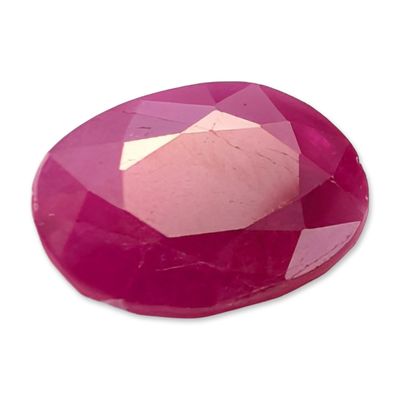 Sale Photo Thumbnail #173: Oval Mixed Cut Pinkish Red Loose Ruby Gemstone