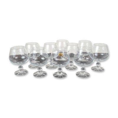 Sale Photo Thumbnail #399: 6pc Bohemia Crystal Claudia Brandy Snifters