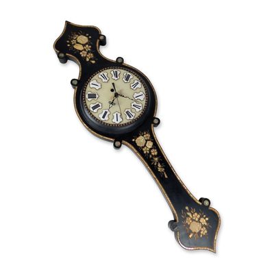 Sale Photo Thumbnail #408: Napoleon III Style Mother-of-Pearl Inlaid Wall Clock