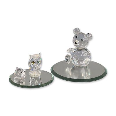Sale Photo Thumbnail #114: 3pc Swarovski Silver Crystal Animal Figurines