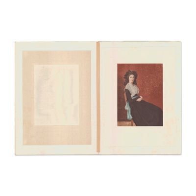 Sale Photo Thumbnail #295: Jacques-Louis David Chromolithograph Portrait of Madame Chalgrin