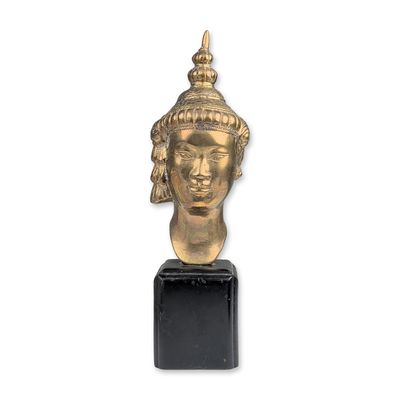 Sale Photo Thumbnail #239: Thai Style Cast Brass Buddha Head