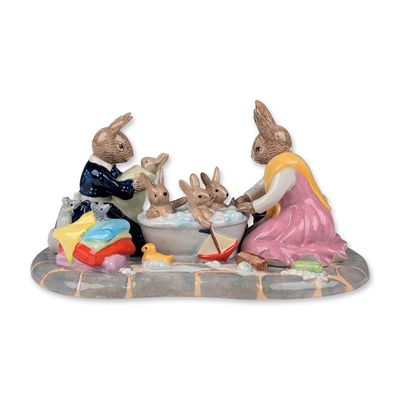 Sale Photo Thumbnail #30: Royal Doulton Bunnykins Figurine, Bathtime DB483