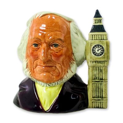 Sale Photo Thumbnail #41: John Doulton 2 O'Clock D6656 Small Doulton Character Jug