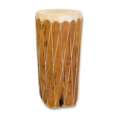 Sale Photo Thumbnail #355: Native American Rawhide Log Drum