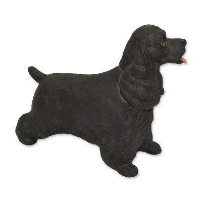 Sale Photo Thumbnail #125: Boehm Porcelain Cocker Spaniel Dog Sculpture, Black, 1980