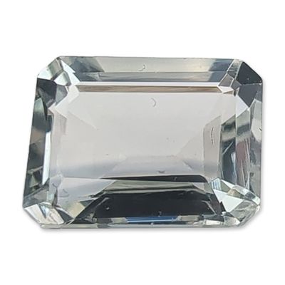 Sale Photo Thumbnail #376: Emerald-Cut Pale Blue Loose Aquamarine Gemstone