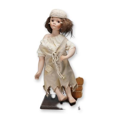 Sale Photo Thumbnail #262: 2pc Helen M. Carr Hamilton Collection Doll & Bucket, Ashley McTiddle