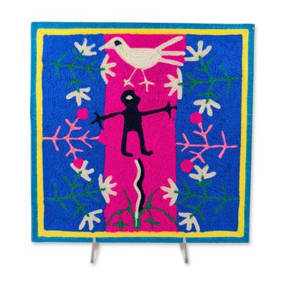 Sale Photo Thumbnail #411: Otilio Lopez Pinedo Huichol Yarn Painting
