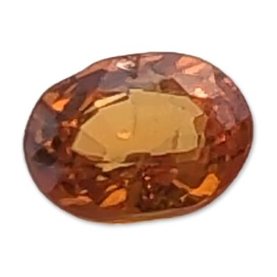 Sale Photo Thumbnail #380: Loose Oval Faceted Orange Gemstone
