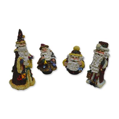 Sale Photo Thumbnail #268: 4Pc Possible Dreams Retired Crinkle Claus Collection Figurines, 1994-95