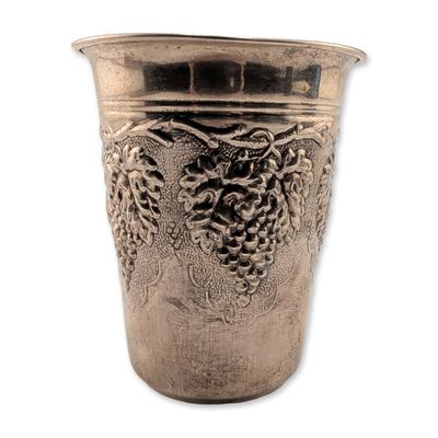 Sale Photo Thumbnail #363: Britannia Silver Repousse Kiddush Cup